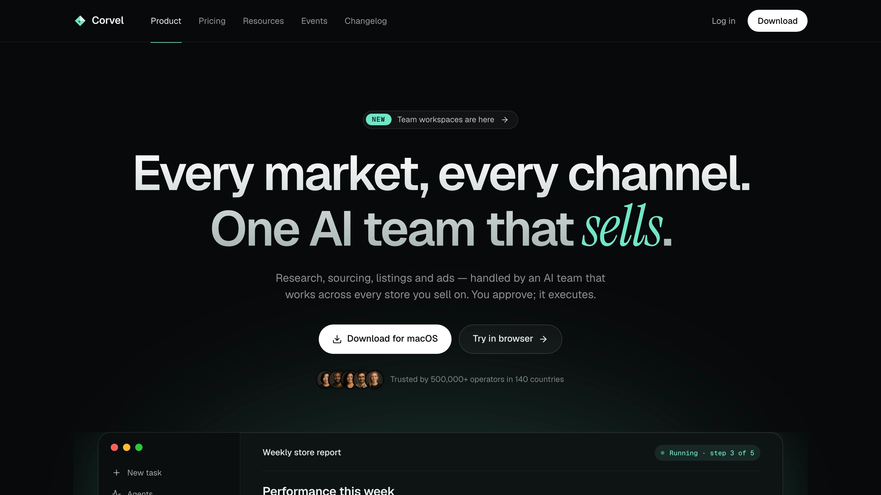 Mint Noir SaaS Site result preview