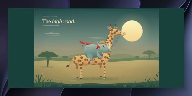 The High Road in the Kimi Code App result preview