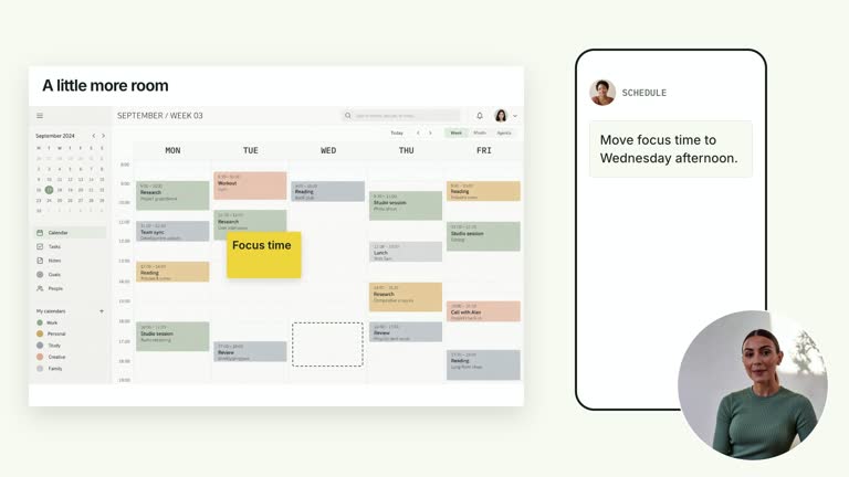 CreatorMotion · Calendar Reschedule result preview