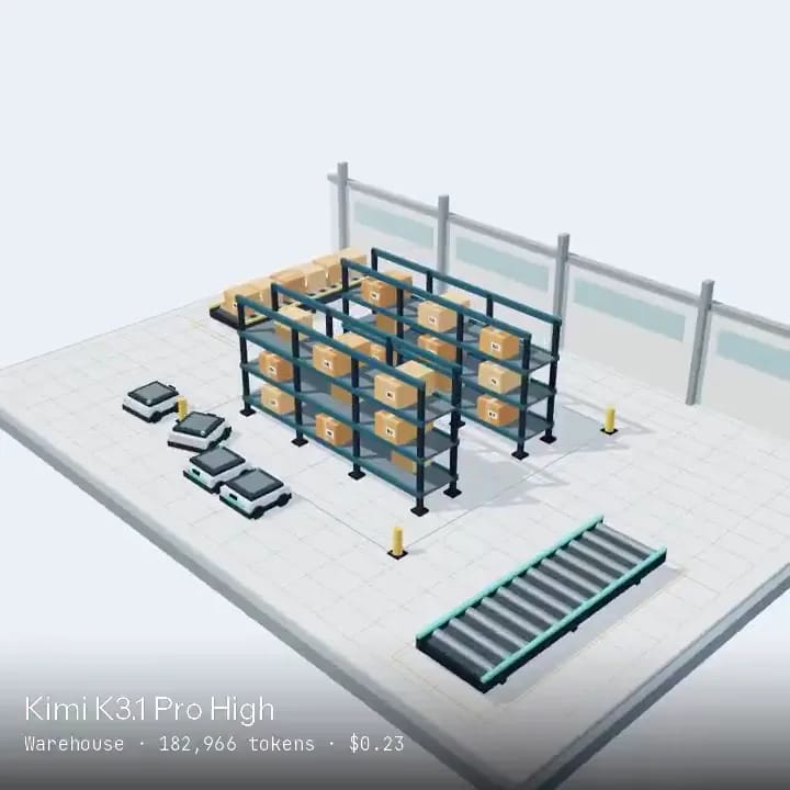 Ferry Scene on a Blind Three.js Leaderboard result preview