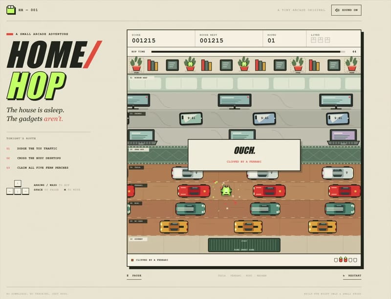 Modern Frogger result preview