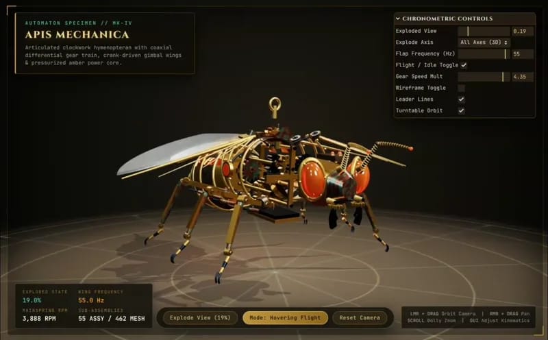 Mechanical bee result preview