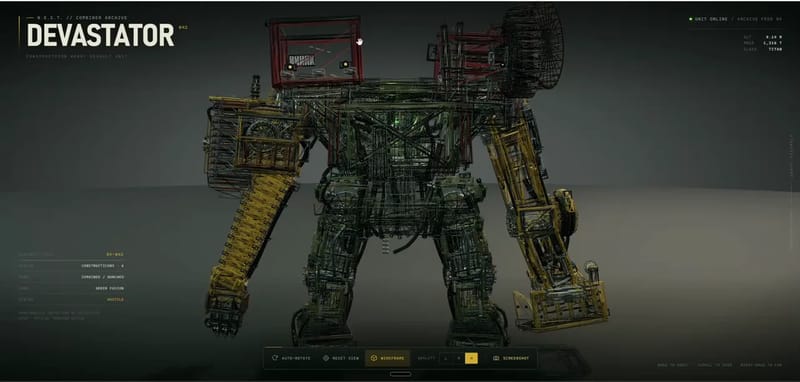 Procedural Devastator Mech result preview
