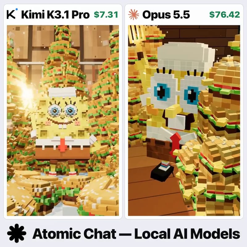 SpongeBob Burger Scene by Five-Agent Teams: Kimi vs Opus result preview
