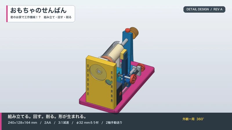 Pink Toy Lathe Mechanism result preview