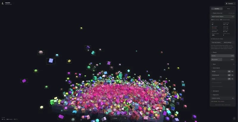 Custom physics engine result preview
