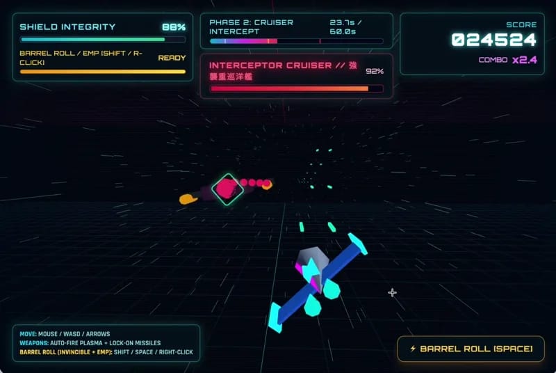 3D shooting game result preview