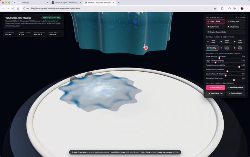 Bouncy Jelly in Three.js result preview