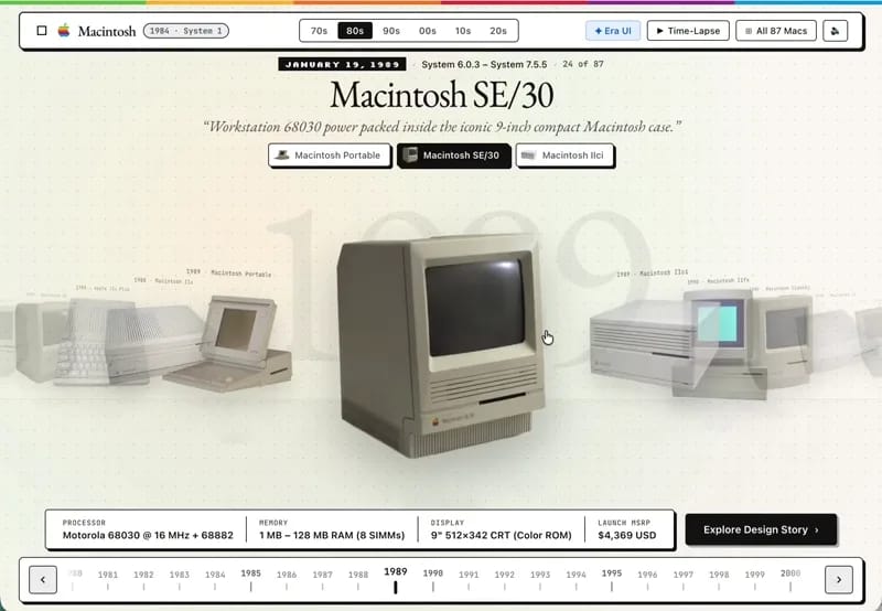 Interactive Museum of Apple Computers result preview