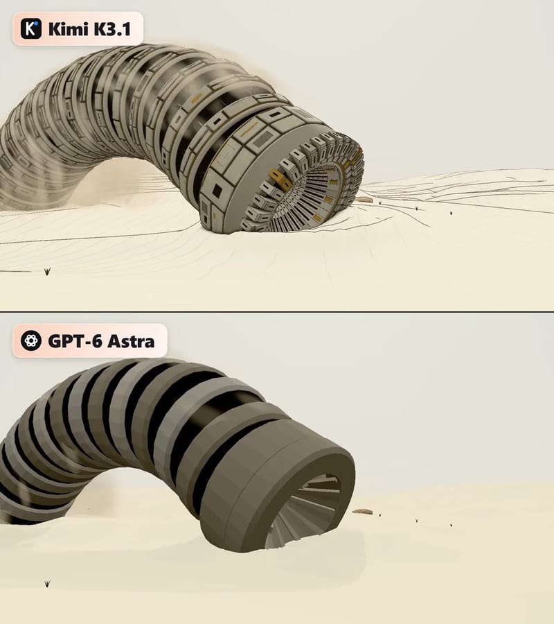 Mechanical Sandworm: Kimi vs Astra result preview