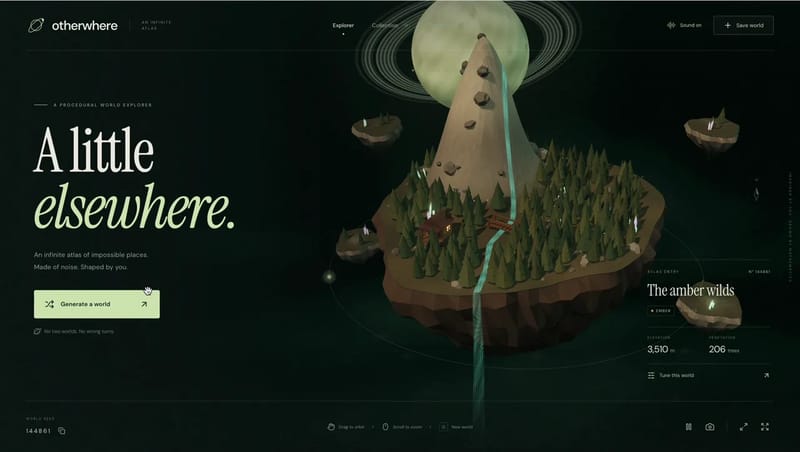 Ringed Planet and Floating Island Generator result preview