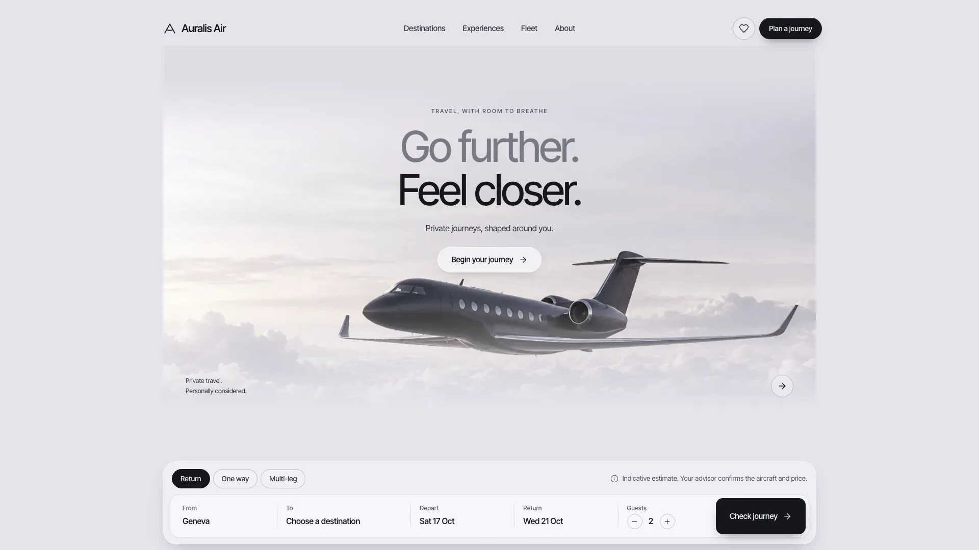 Cloud Jet Travel Landing result preview