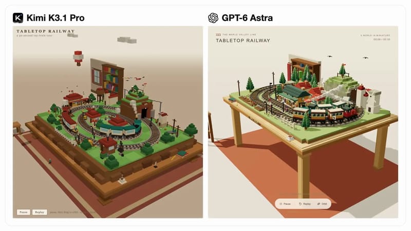 Tabletop Railway Diorama: Kimi vs Astra result preview