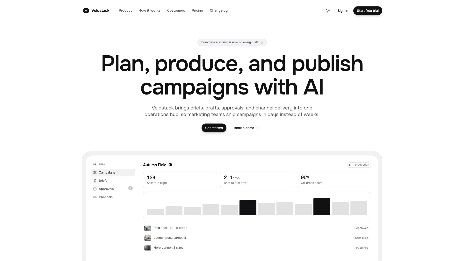 Quartz SaaS Landing result preview