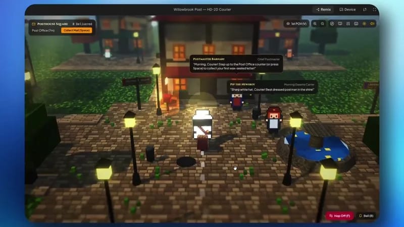 Post Delivery Game with 2D Shaders result preview