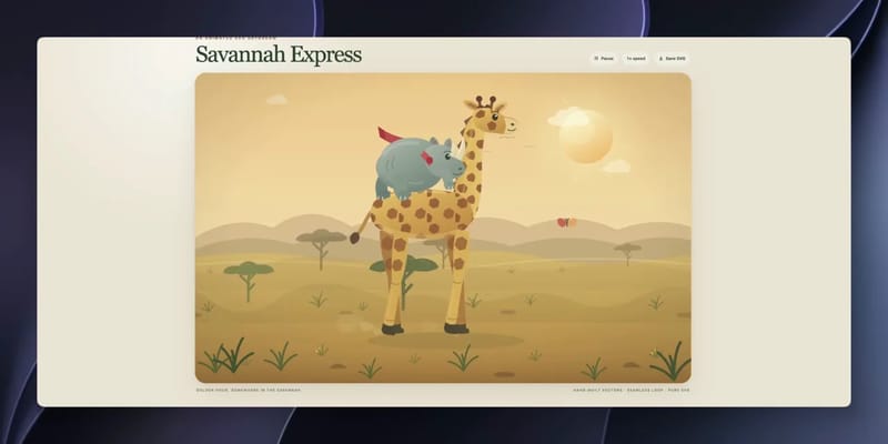 Savannah Express Storybook result preview