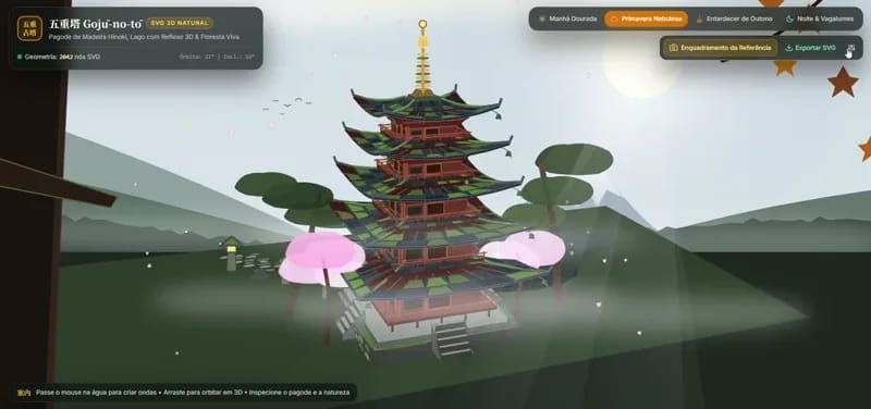 SVG pagoda result preview