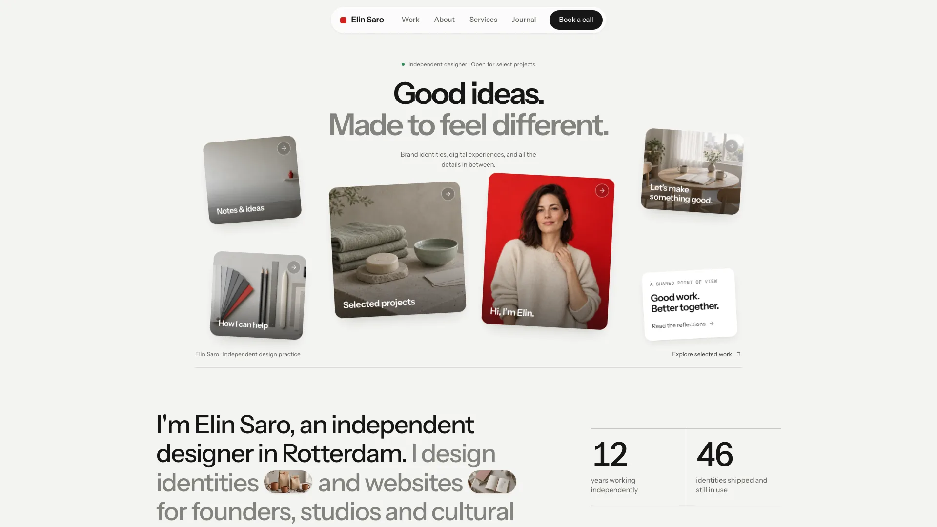 Bento Designer Portfolio result preview