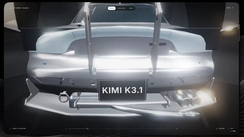 Scroll-Driven 3D Car Teardown result preview