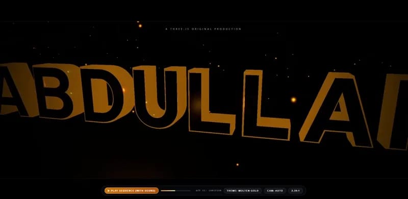 Cinematic typography result preview