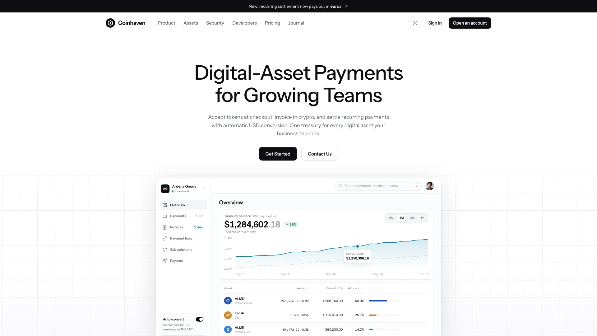 Coinhaven Crypto Landing result preview