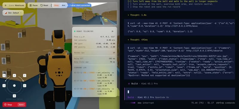 Humanoid Robot Control: Kimi vs DeepSeek result preview