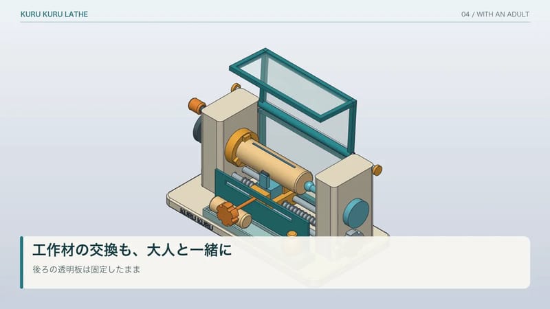 KURU KURU Toy Lathe Design result preview