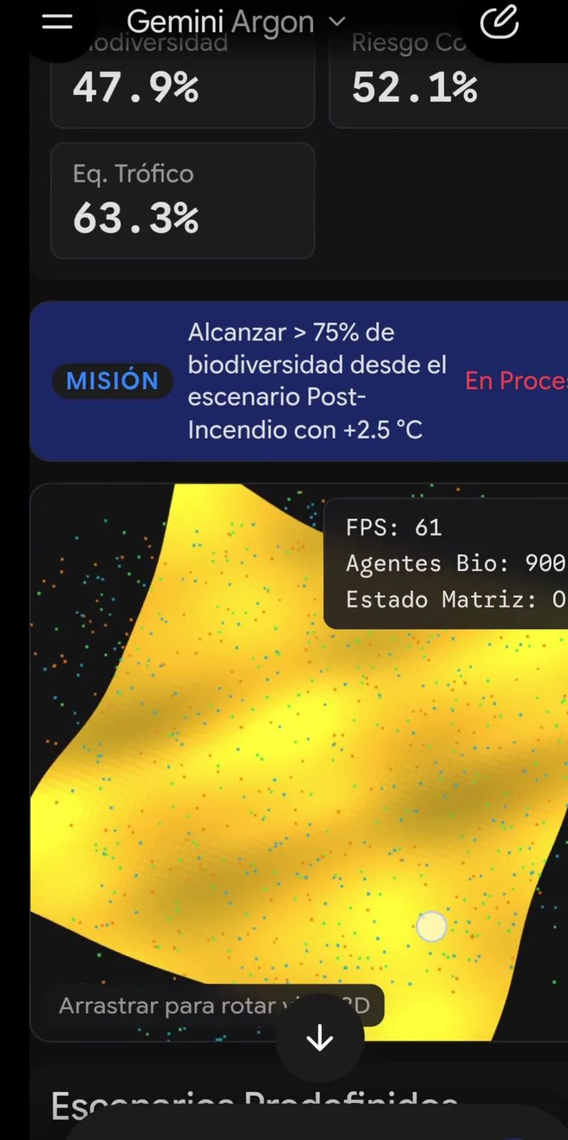 Ecological digital twin result preview