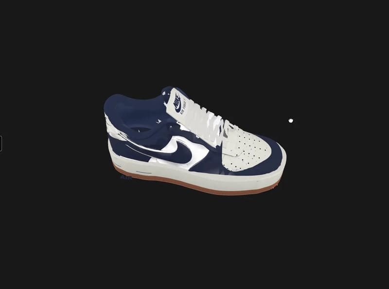 Rotating 3D Sneaker result preview