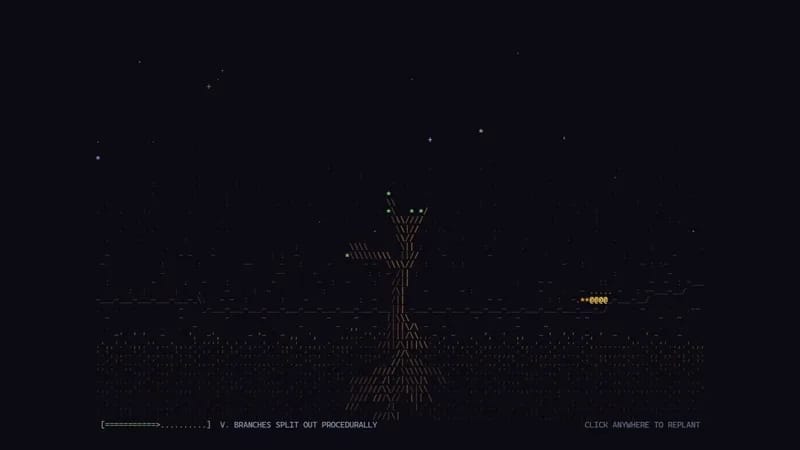 ASCII tree result preview