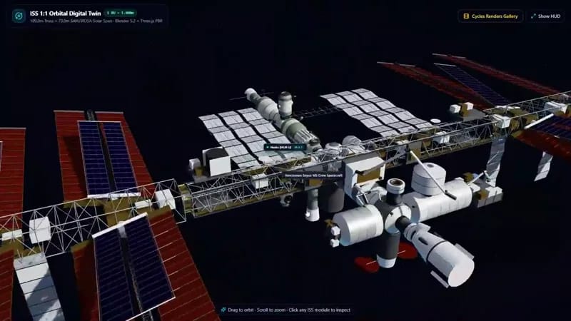 International Space Station Simulation result preview