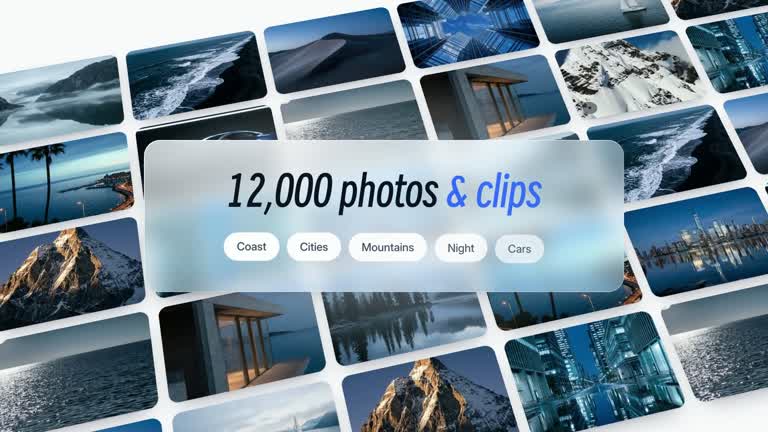 LaunchMotion · Tilted Photo Wall result preview