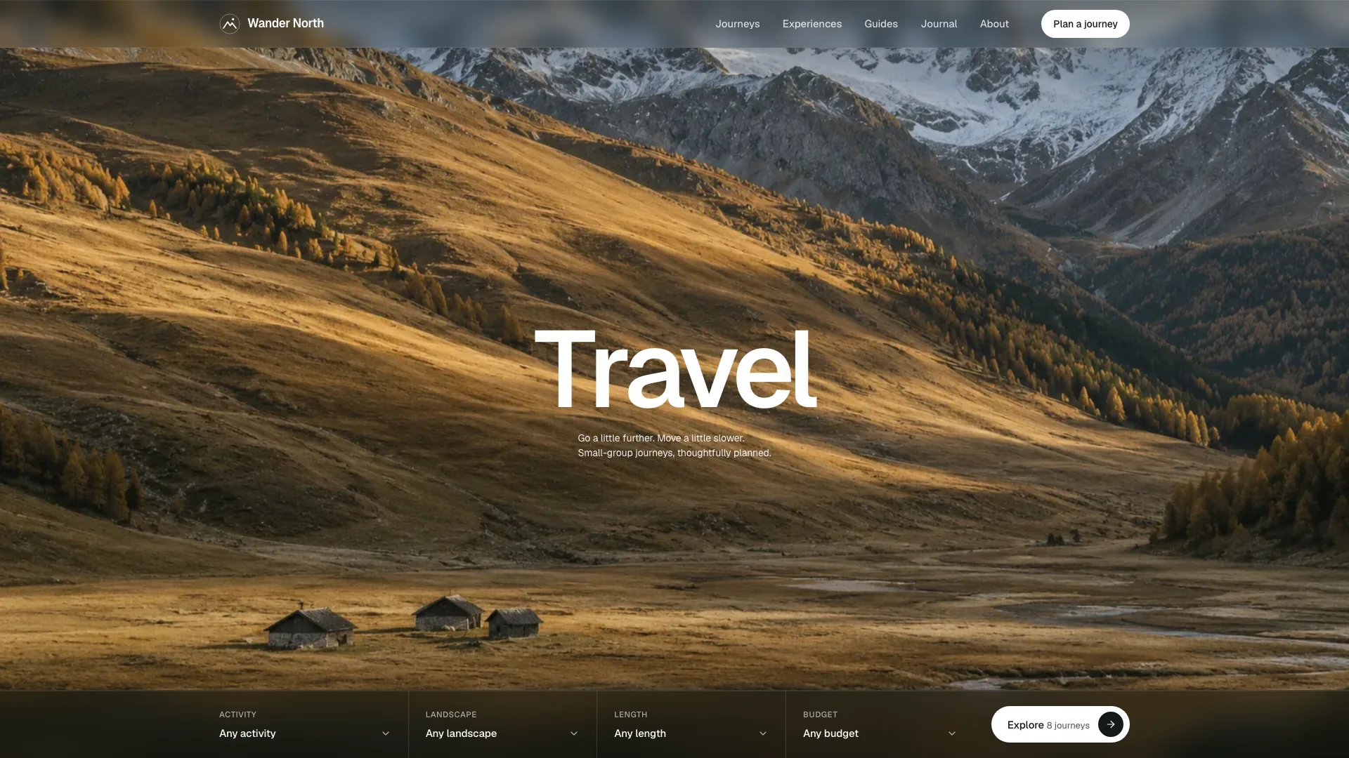 Alpine Travel Agency Landing result preview