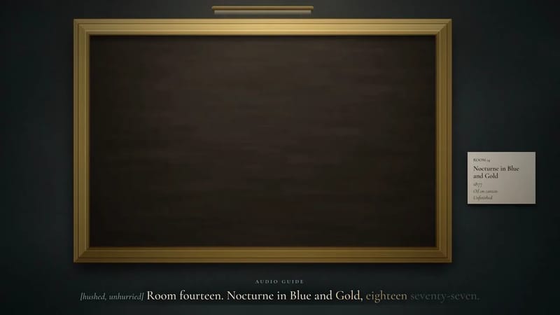 A blue-and-gold nocturne in a frame result preview