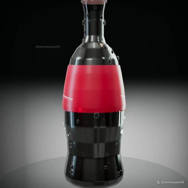 Coca-Cola in Three.js result preview
