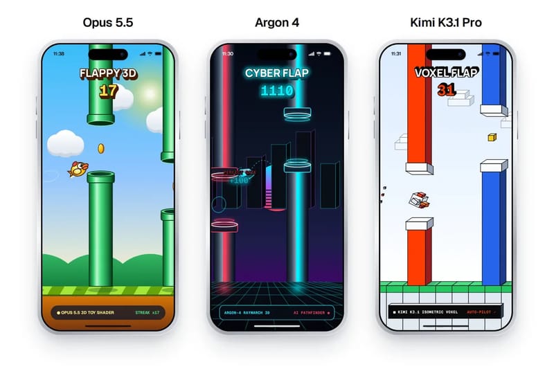 3D Flappy Bird: Three Models result preview