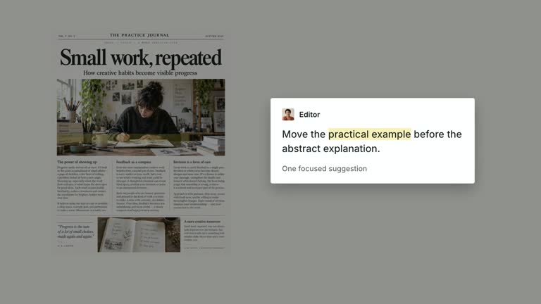 CreatorMotion · Comment Emphasis result preview