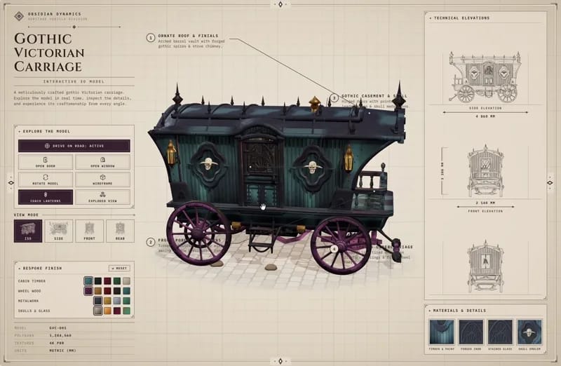 Gothic Victorian Carriage result preview