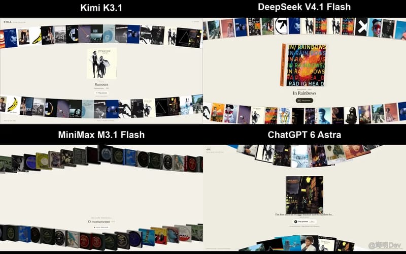 3D Record Wall: Four Models result preview