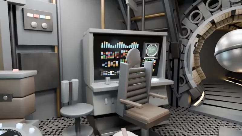 Millennium Falcon Main Hold in Blender result preview