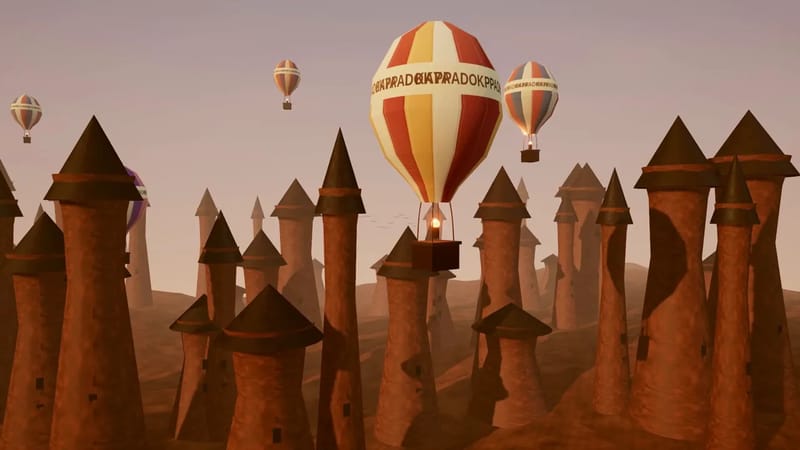 Hot-Air Balloons over Sandstone Spires result preview
