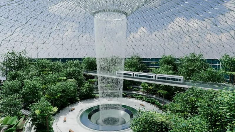 Indoor Airport Rainforest in Blender result preview
