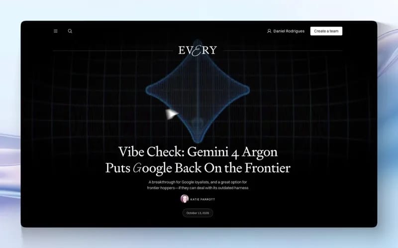 Dynamic website hero result preview