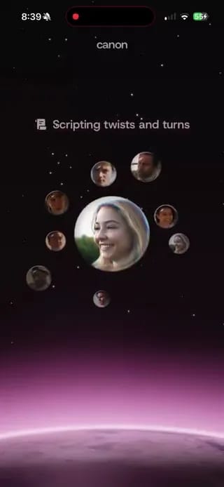 A non-template UI animation sequence result preview