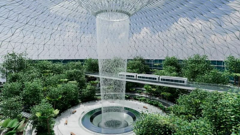 Singapore Changi Airport in Blender result preview