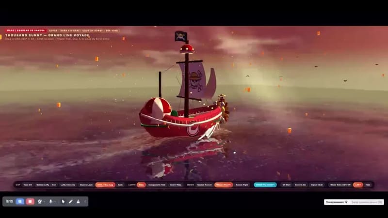 Thousand Sunny at Sunset result preview