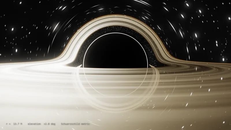 Black hole in Python result preview