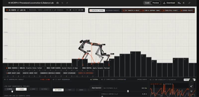 IK MORPH robot result preview