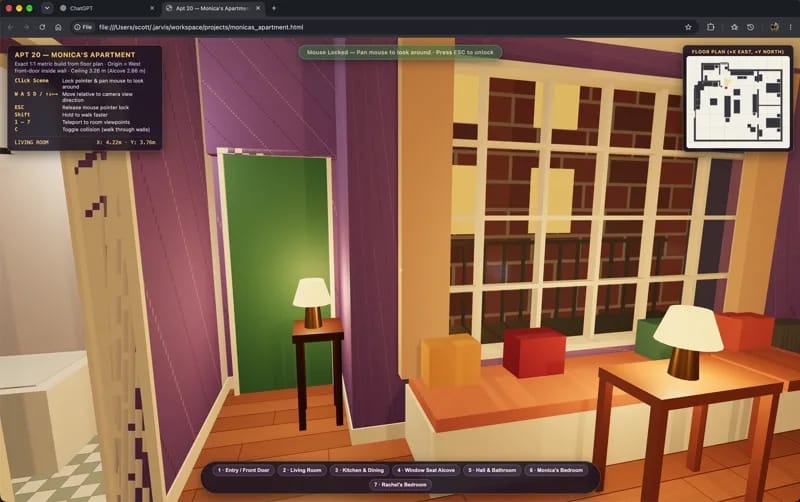 Monicas apartment result preview