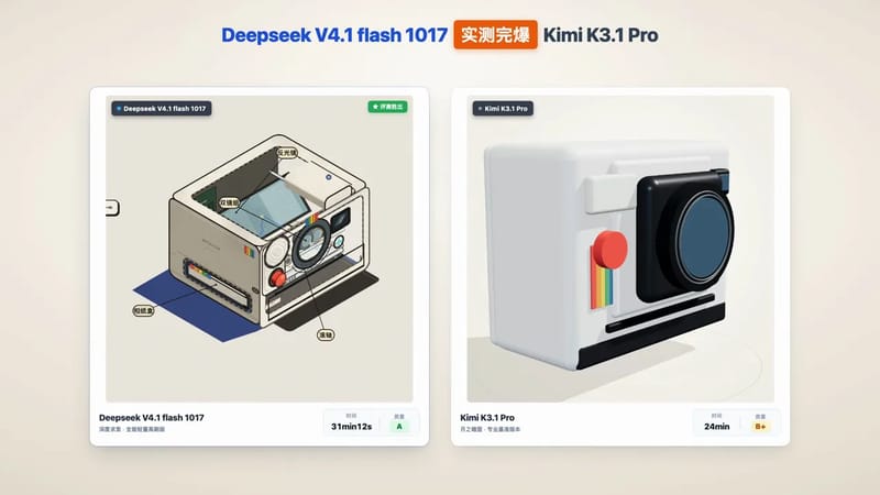 Polaroid Camera Teardown: Kimi vs DeepSeek result preview